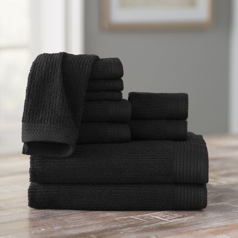 Andover Mills™ Moffitt 10 Piece 100 Egyptian Quality Cotton Towel Set